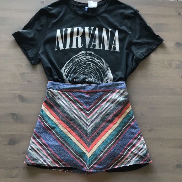 Free People Dresses & Skirts - Free People Yours Truly Striped  Mini Skirt 2